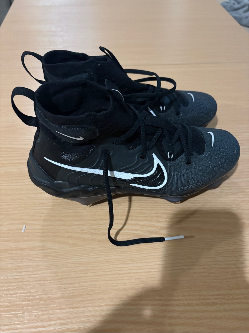 Nike Men's Black alpha huarache nxt baseball metal cleats size 8.5 - Picture 2 of 6